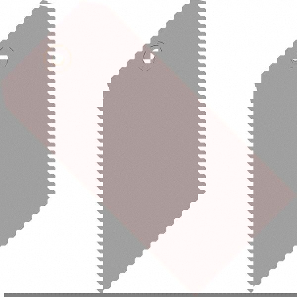 Blank Tag: 6-1/4'' High, Gray, Synthetic Paper